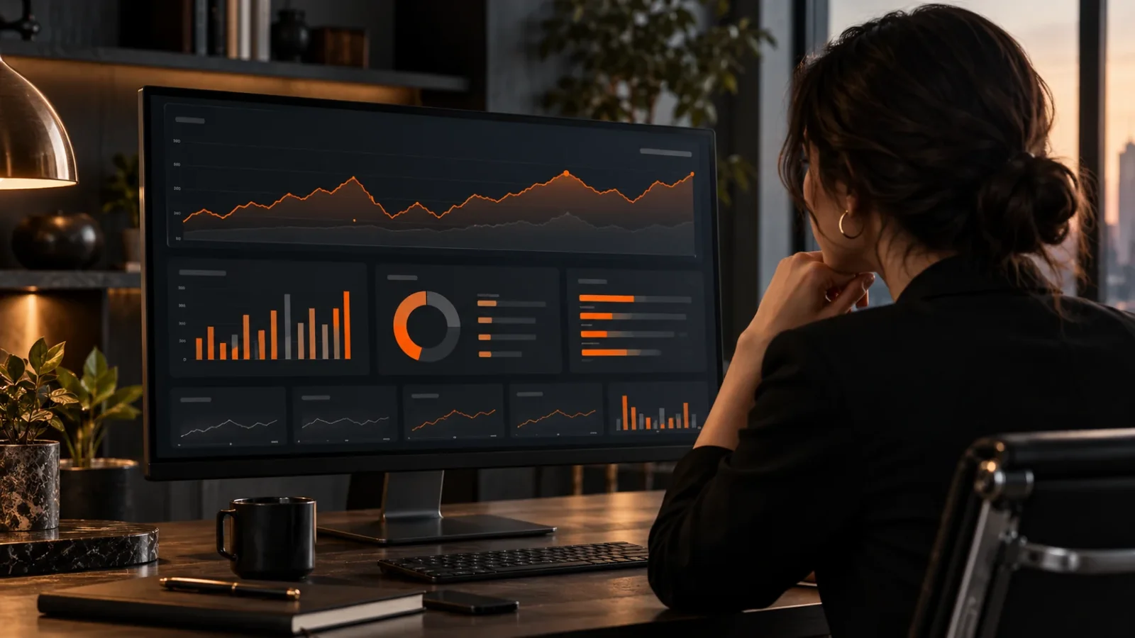 Visualización conceptual de tráfico web